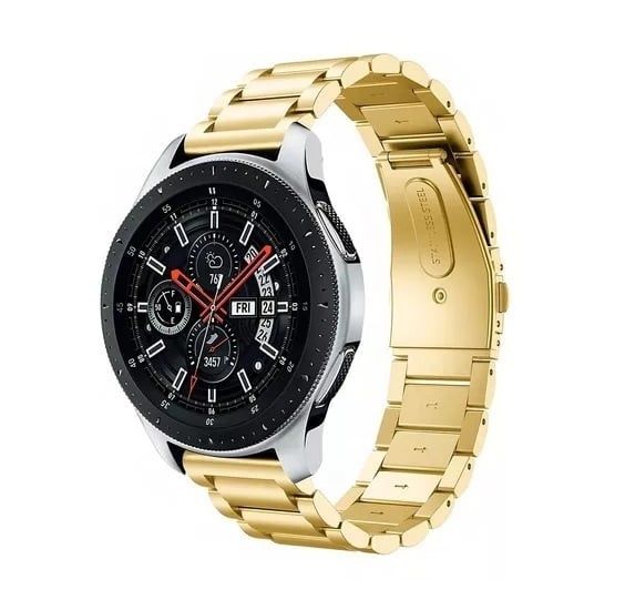 CORREA DE ESLABONES ACERO INOX PARA SMARTWATCH 22MM DORADO