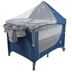 PRIORI - Cuna Corral Bebé Tipo Colecho Pro-Max Azul