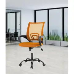 GENERICO - SILLA OFICINA ESCRITORIO GIRATORIO ERGONÓMICA GERENCIAL NARANJA