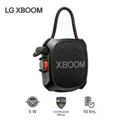 LG - Parlante XBOOM Go XG2TBK 5W Bluetooth Certificación Militar - NEGRO