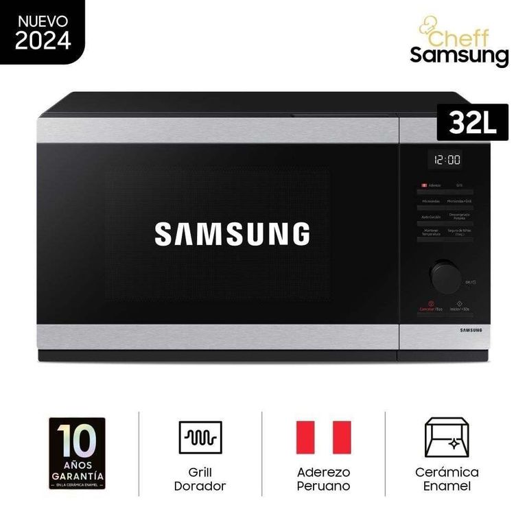 Horno Microondas 32 litros Acero Inox MG32DG4524ATPE
