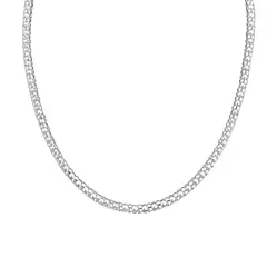 GENERICO - Cadena Mujer Collar Popcorn Regalo Mamá Joya Plata 925