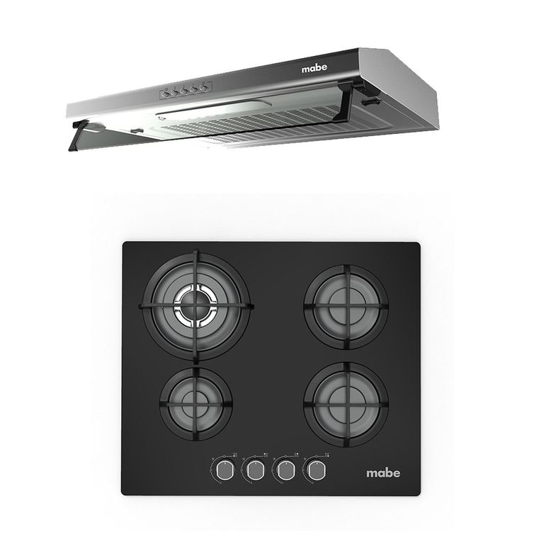 Combo Campana extractora +Encimera a Gas 60cm