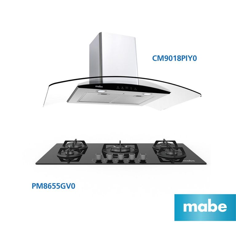 Combo Campana 90cm + Encimera 86cm CM9018PIY0PM8655GV0