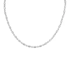 GENERICO - Cadena Mujer Collar Punto Y Coma Regalo Mamá Joya Plata 925