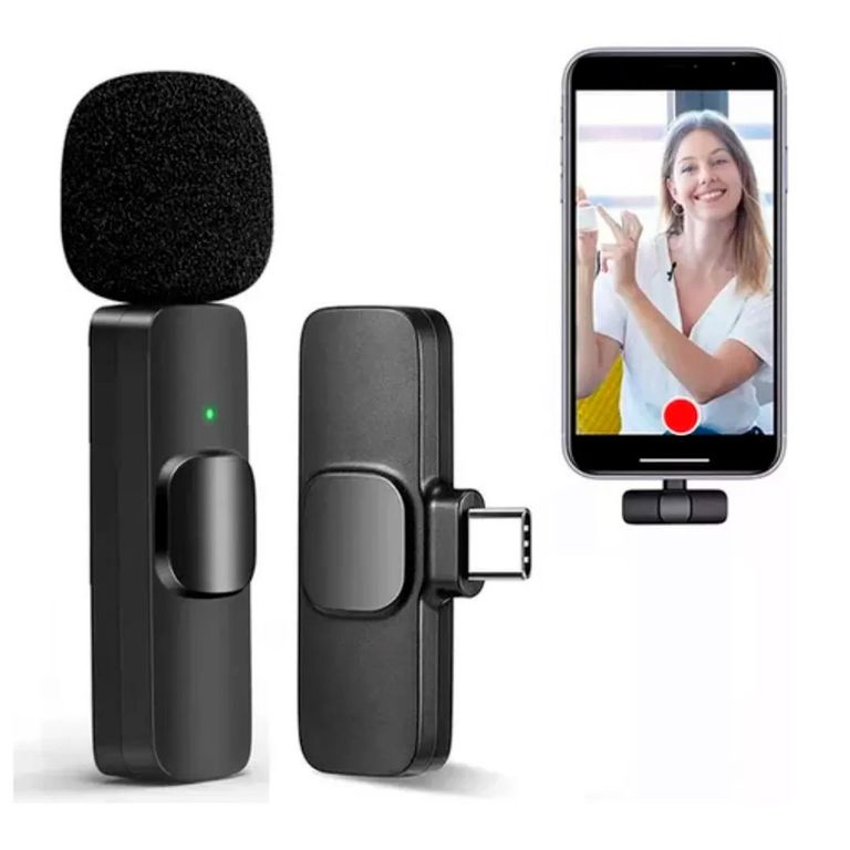 Micrófono solaparo inalámbrico Tipo C Romax