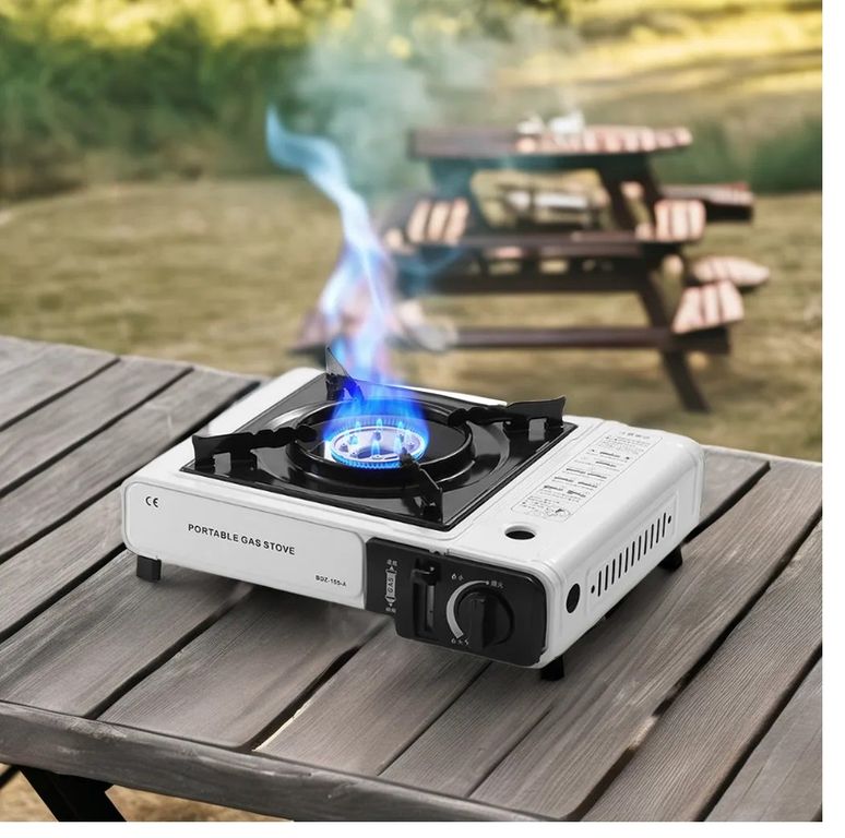 COCINA PORTATIL A GAS CON ESTUCHE PARA CAMPING