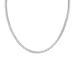 GENERICO - Cadena Unisex Collar Espiga Joya Regalo Plata 925