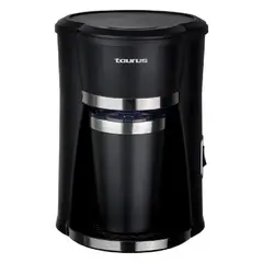 Taurus - Cafetera Personal Coffee con Taza Térmica de Acero Inoxidable
