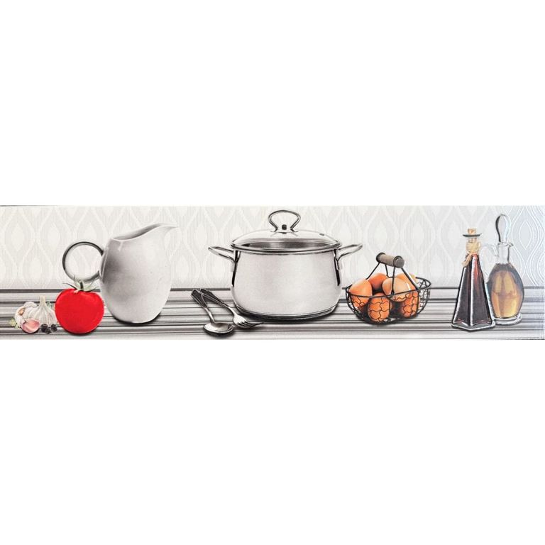 Karen 15X60CM- Decorados HD Silver - UNIDAD