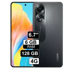 OPPO - Celular A58 67 6GB 128GB 50MP + 2MP Negro