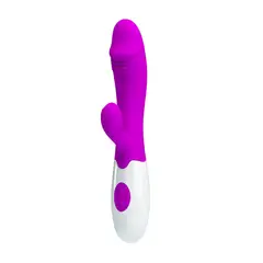 PRETTY LOVE - Vibrador Sexual Femenino Rabbit Doble Snappy 30 Funciones Silicona