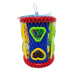 GENERICO - JUGUETE DE ENCAJE C/ BLOQUE DIDACTICO DE FORMAS 18 PIEZAS