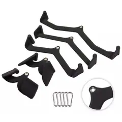 REAL FITNESS PERU - Set de Accesorios de Polea Forma V - 5 Agarres