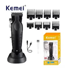 KEMEI - Combo Barbero Profecional Clipper 2296 Trimmer 2299 Shaver T95