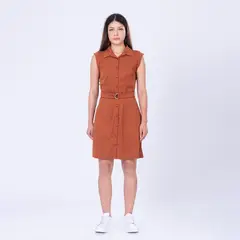 MOCALY - Vestido Casual de Mujer en Chalis Licrado
