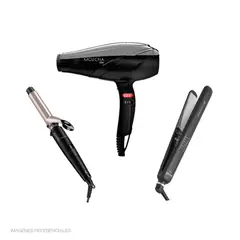Gama - Tricombo Secadora + Rizador Chia 220v + Plancha Cp14 Digital 4d