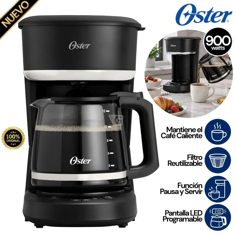 Cafetera Progamable Filtro reutilizable BVSTDCP121B -Negra