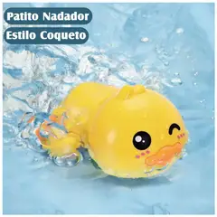 GENERICO - Juguete Para Baño del Bebé Pato Nadador a Cuerda