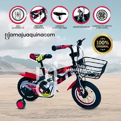 BABY - Bicicleta con Canasta Aro 12 «FLYING» Red