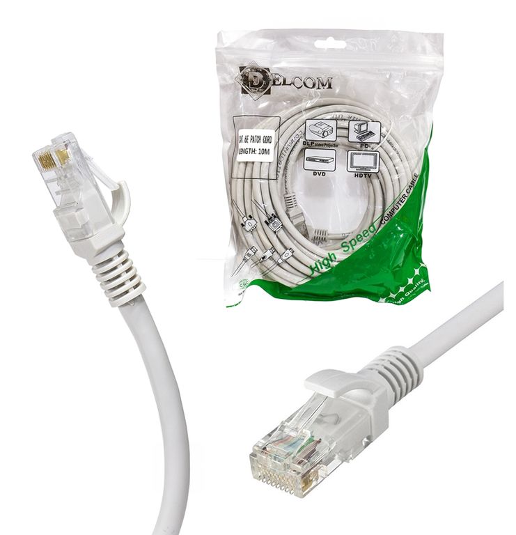 CABLE PATCH CORD BEIGE CAT 6 20M DELCOM