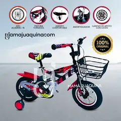 BABY - Bicicleta con Canasta Aro 16 «FLYING II» Red