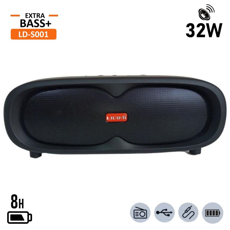 Parlante Bluetooth LD-S001 40W BT USB Radio FM