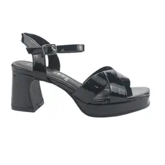 CHALADA - Sandalia Mujer Negro Casual Flora-1