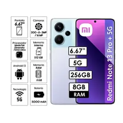 REDMI - Celular Note 13 PRO PLUS 5G 8GB RAM 256GB PÚRPURA