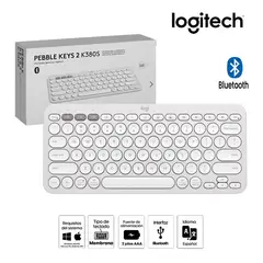 LOGITECH - TECLADO PEBBLE 2 K380S BLUETOOTH/WIRELESS SP WHITE