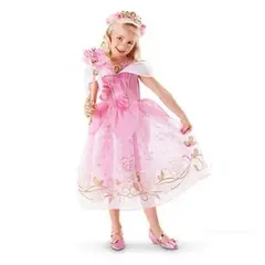 GENIEKA - Vestido Niña Princesa Rosado Bebe Cumpleaños Fiesta Navidad