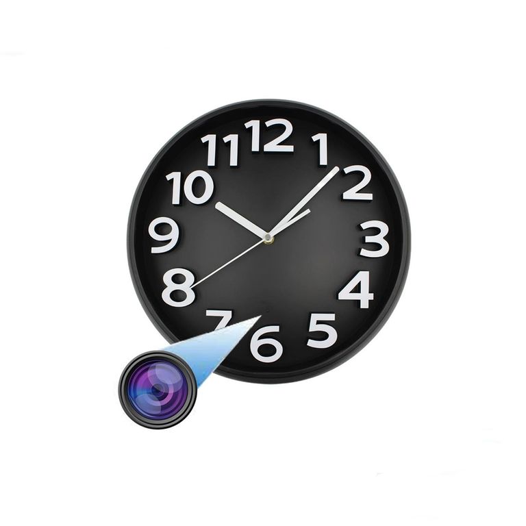 Cámara espía oculta tipo reloj de pared 1080P Wifi IP408W