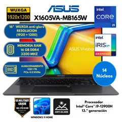 ASUS - Laptop VIVOBOOK X1605VA-MB165W INTEL CORE i9 -RAM 16 GB SSD 1TB 16.0" WUXGA WINDOWS 11