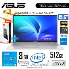 ASUS - Laptop Vivobook X1504ZA-NJ339W Intel Core i5-1235U 8GB RAM 512GB SSD 15.6" FHD Windows 11