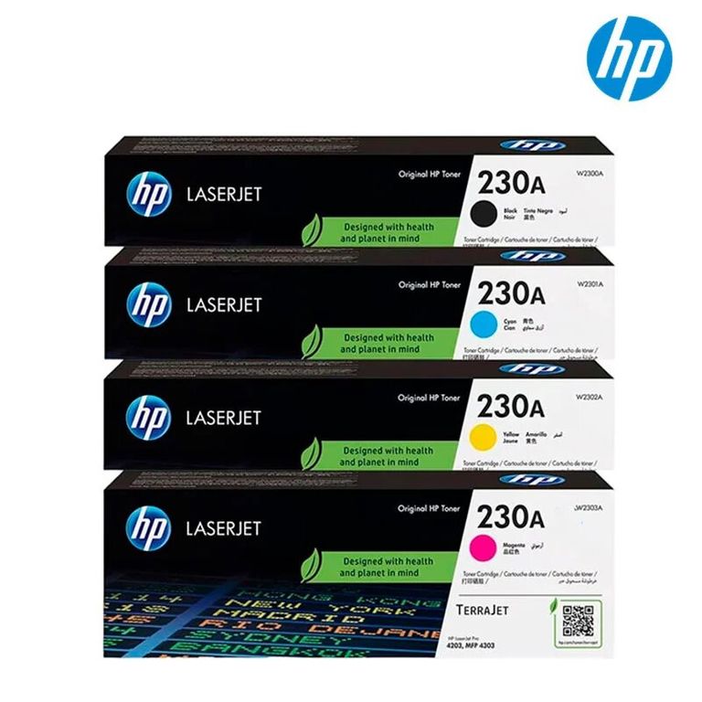 TONER 230A KIT DE 4 COLORES PARA 4203, MFP 4303