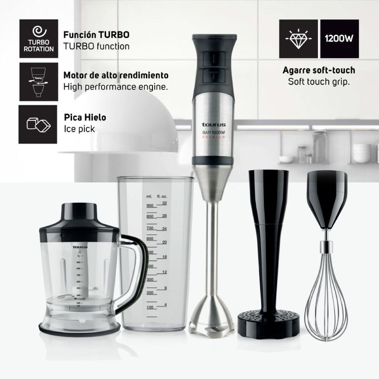 Batidora de Inmersión Bapi 1200 Premium Complete -