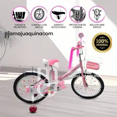 Velox - Bicicleta Campera con Canasta Aro 20 «CANDY» Pink