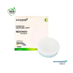 GENERICO - Panel Led Light 20W 1800Lm Luz Fría