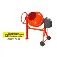 GENERICO - Trompo Mezcladora de Concreto 180L y 850W
