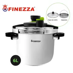 FINEZZA - Olla a Presión Acero Inoxidable 6Lts FZ-856AP