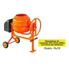 GENERICO - Trompo Mezcladora de Concreto 210L y 850W