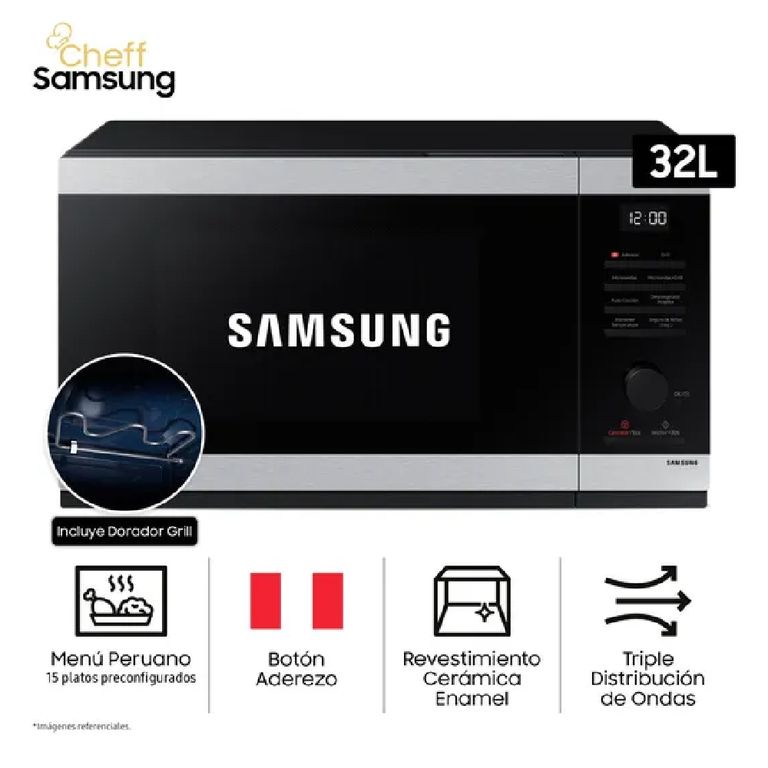 Microondas con Grill y Tecnología Avanzada 32L MG32DG4524ATPE