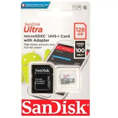 SANDISK - Memoria Micro SD 128GB Ultra Celular Tablet Camara