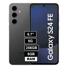 SAMSUNG - Celular Galaxy S24 FE 8GB RAM 256GB Color NEGRO