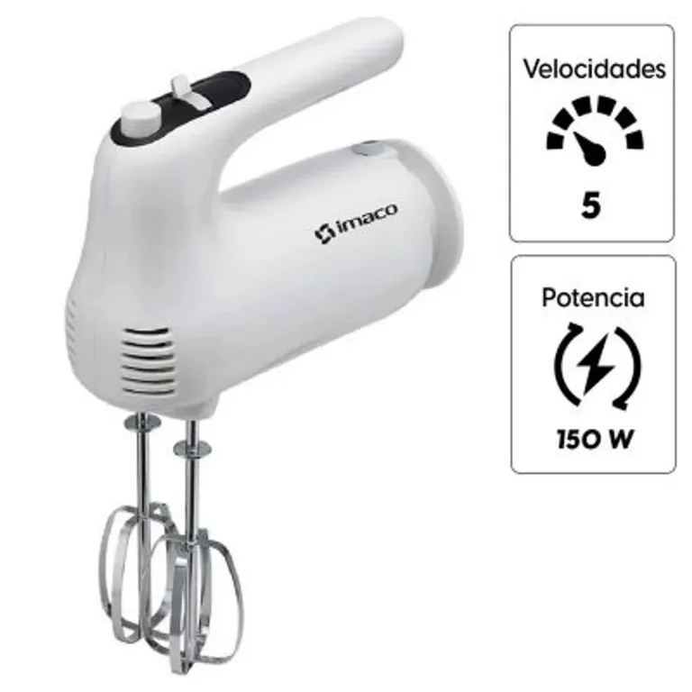 Batidora de Mano 150W 5 Velocidades HM505 Blanco