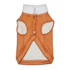 GENERICO - Chaleco MOTERO con Acolchado Para Mascotas TALLA 2 Mostaza