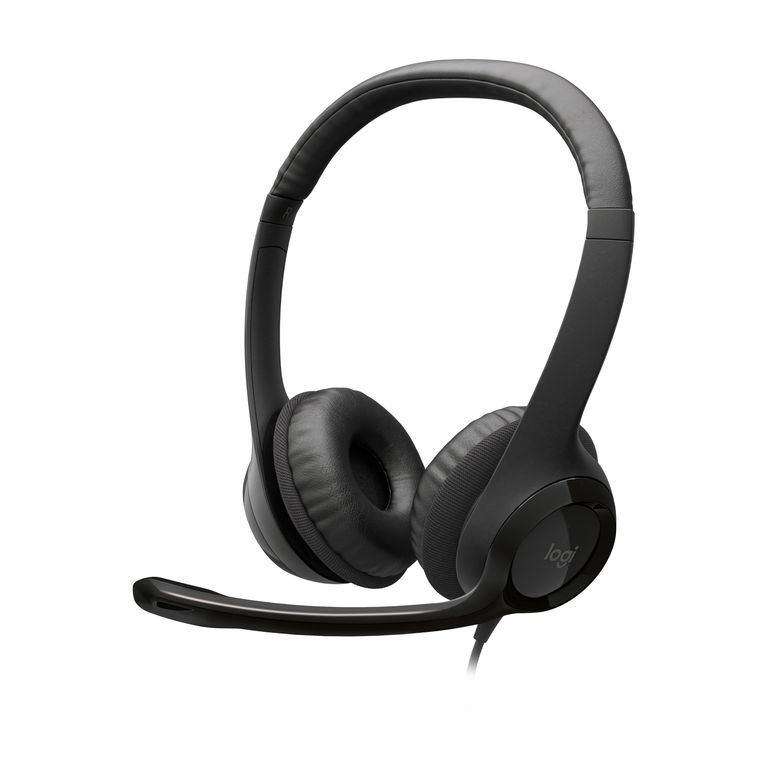 Audífono Con Micrófono H390 Usb Black