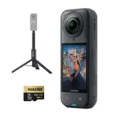 INSTA 360 - Insta360 X5 + Selfie Stick Tripode 105CM + Memoria 256GB Pro