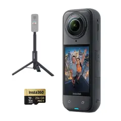 INSTA 360 - Insta360 X5 + Selfie Stick Tripode 105CM + Memoria 256GB Pro