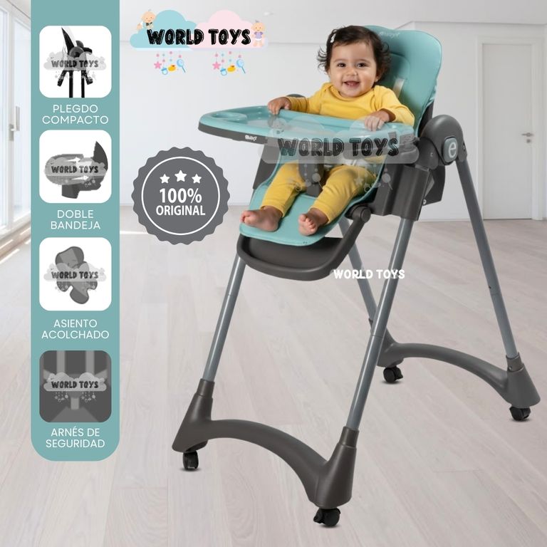 Silla de Comer Plegable «ALAI» Blue